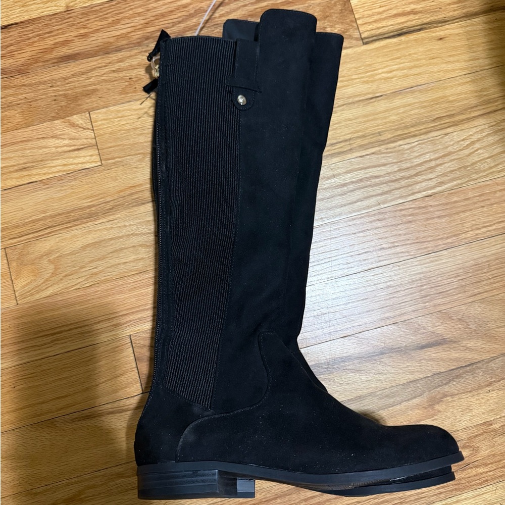 Anne Klein Black Over the Knee Boots - Picture 6 of 8